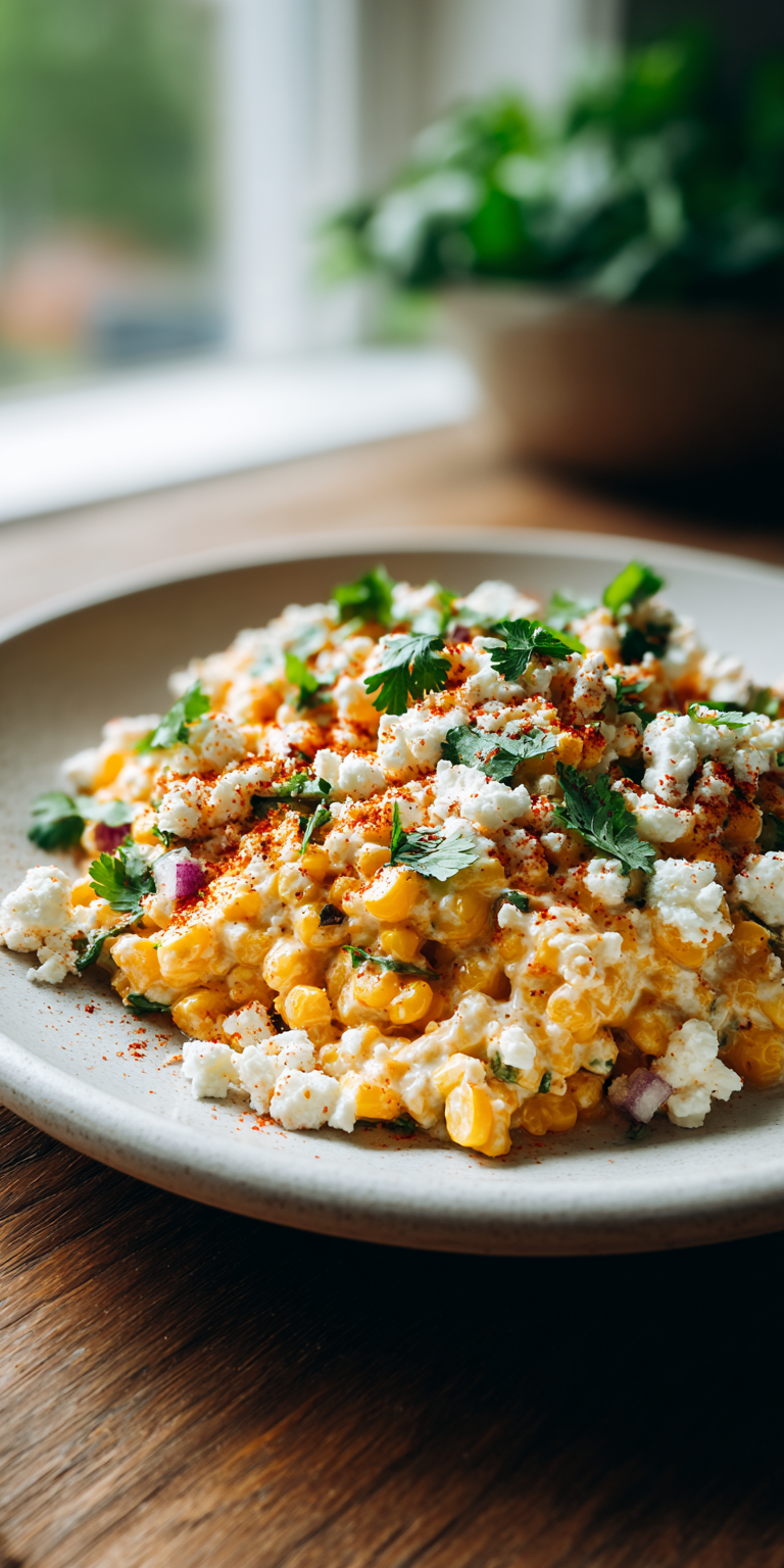 Mexican Street Corn Dip served warm with cozy spices