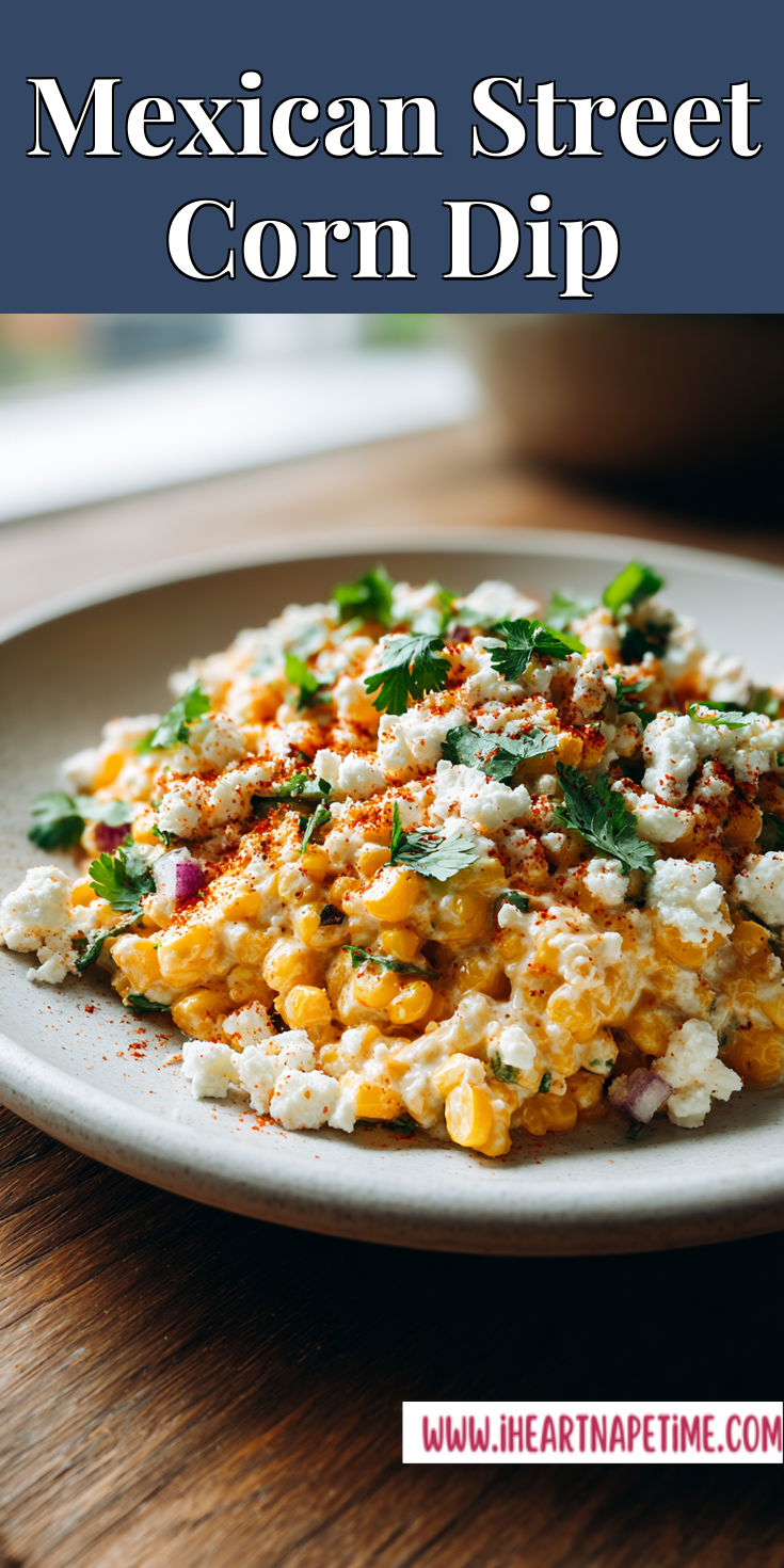Mexican Street Corn Dip served warm with cozy spices