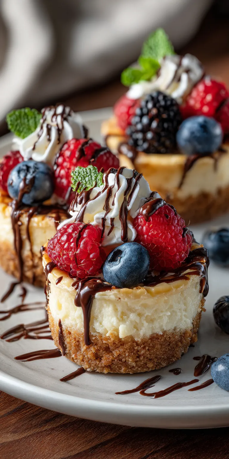 Mini Cheesecakes served warm with cozy spices