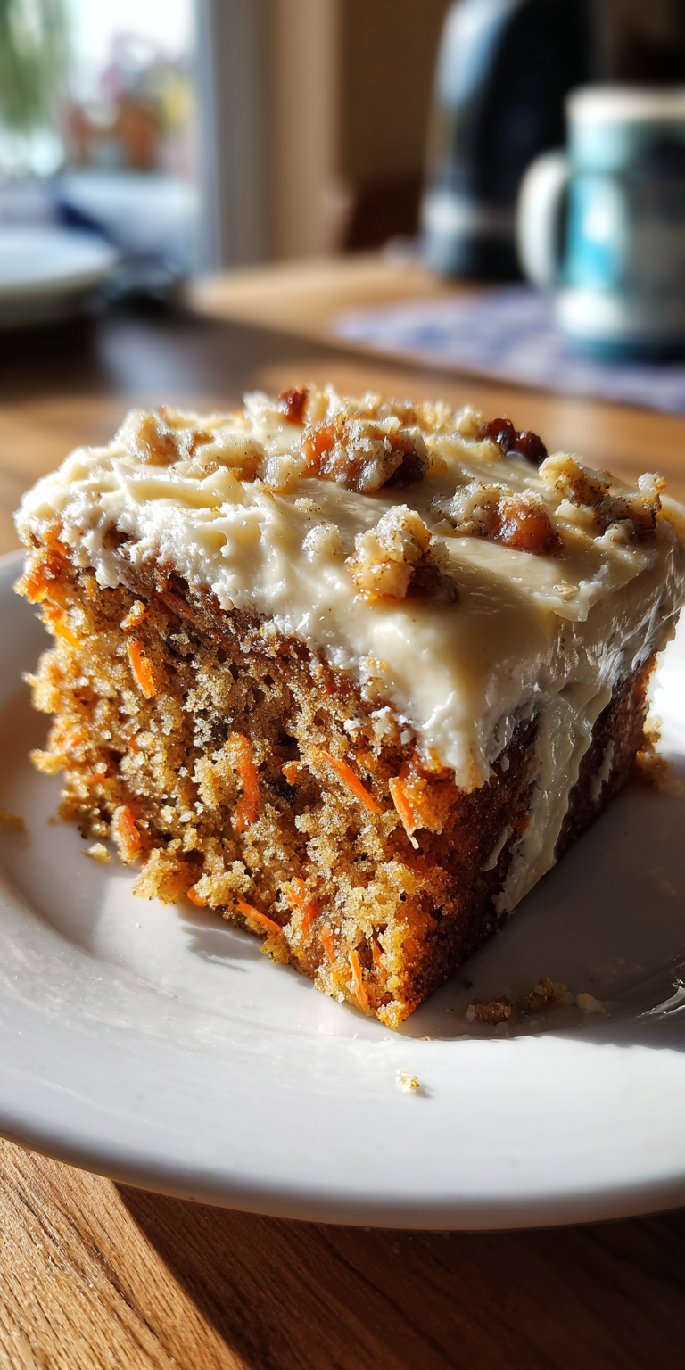 Moist Homemade Carrot Cake Recipe