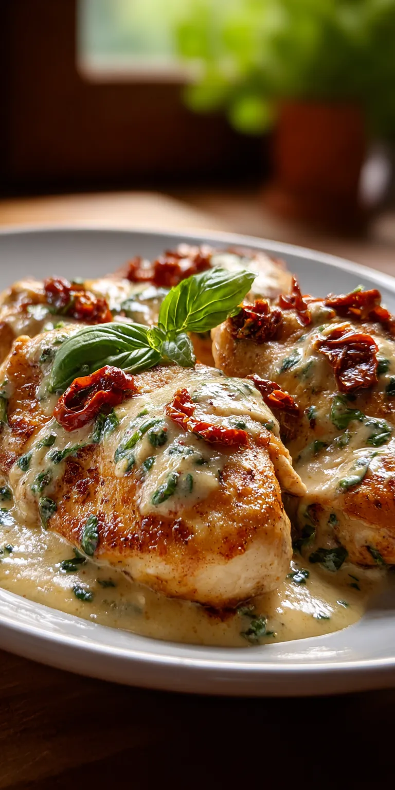 One Pan Marry Me Chicken served warm with cozy spices