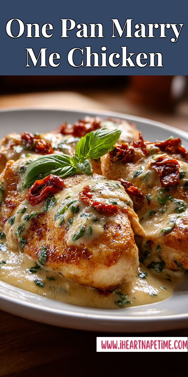 One Pan Marry Me Chicken served warm with cozy spices