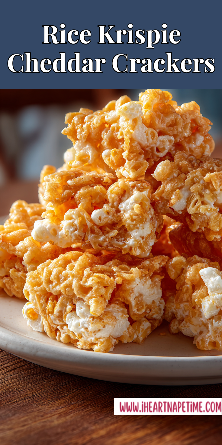 Rice Krispie Cheddar Crackers served warm with cozy spices