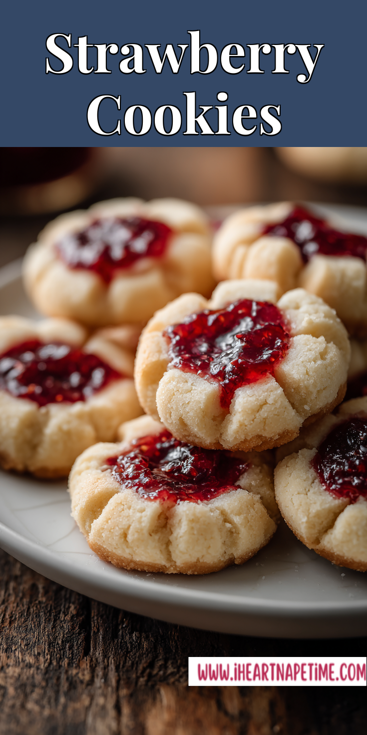 Strawberry Cookies served warm with cozy spices