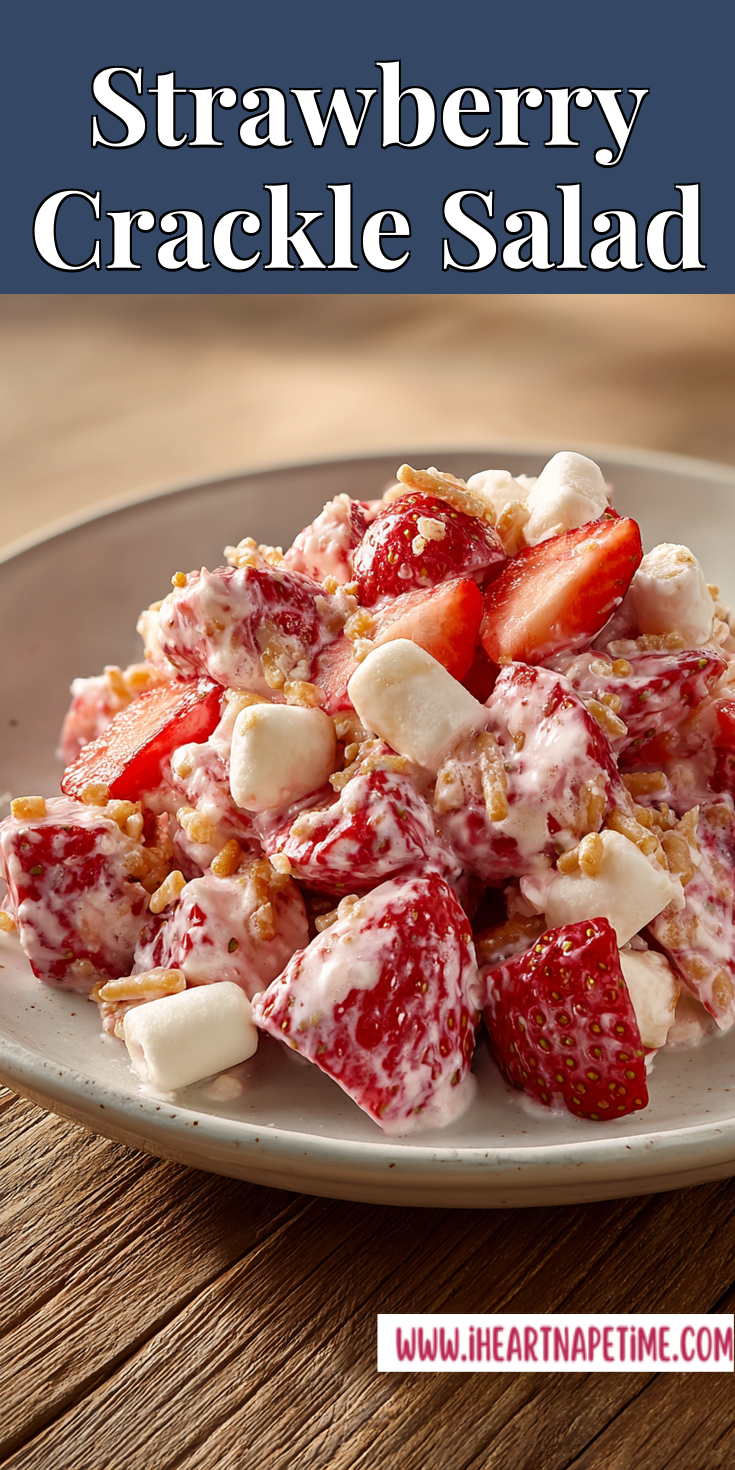 Strawberry Crackle Salad served warm with cozy spices
