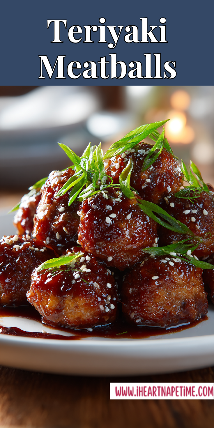 Teriyaki Meatballs served warm with cozy spices